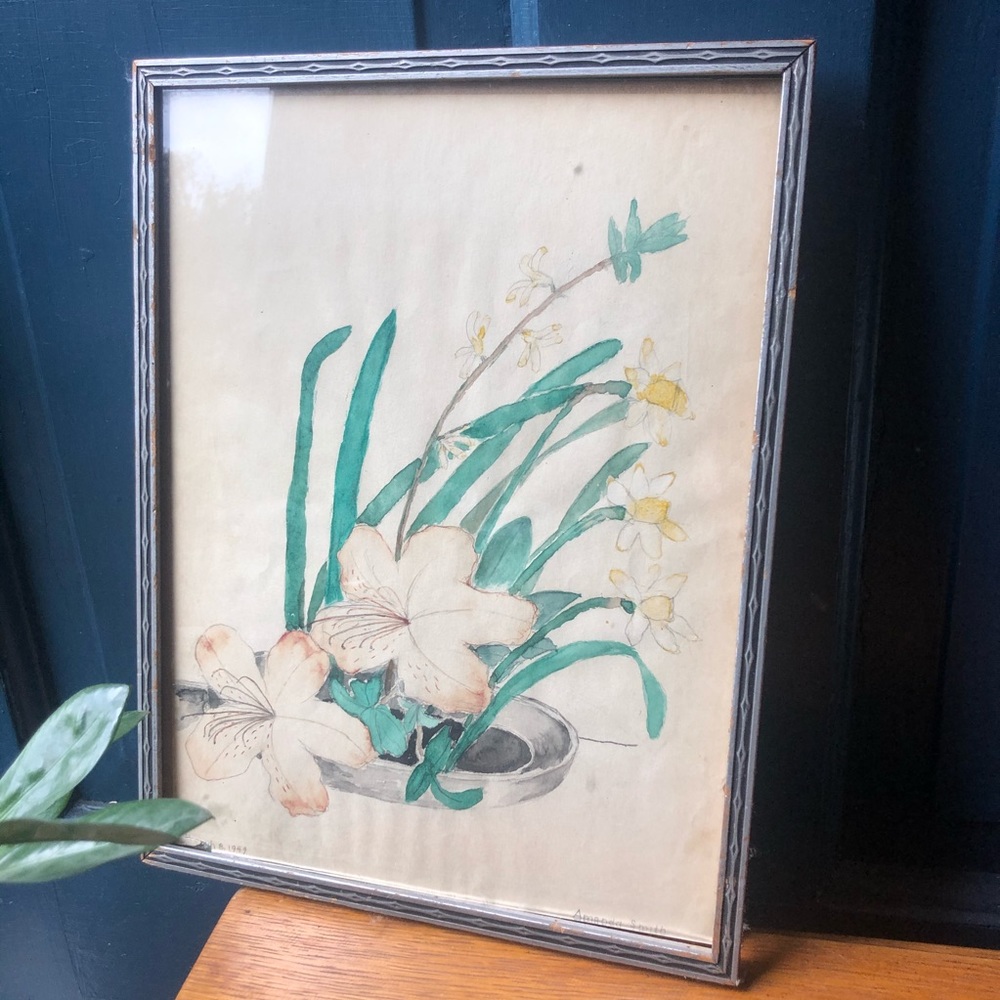 Antique Picture and Frame